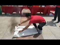 防災毛布の使い方や 防災毛布の施用のビデオ