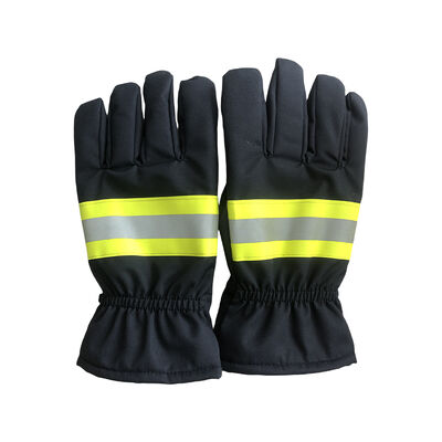 Waterproof Breathable Fire Resistant Safety Gloves Anti-Melt Abrasion Resistant With Reflective Strips