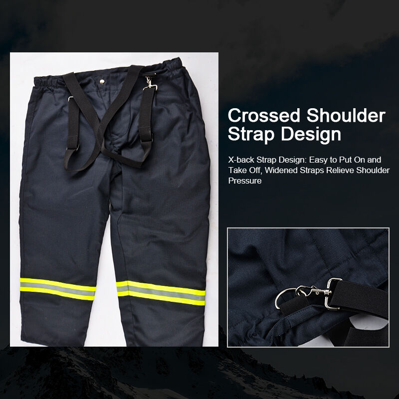 14-piece yellow fire protection uniform set