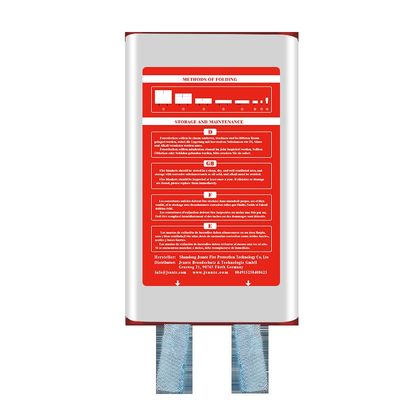 箱 ガラス繊維の防災毛布 1.2m*1.2m 色:白 青いリボン ガラス繊維素材